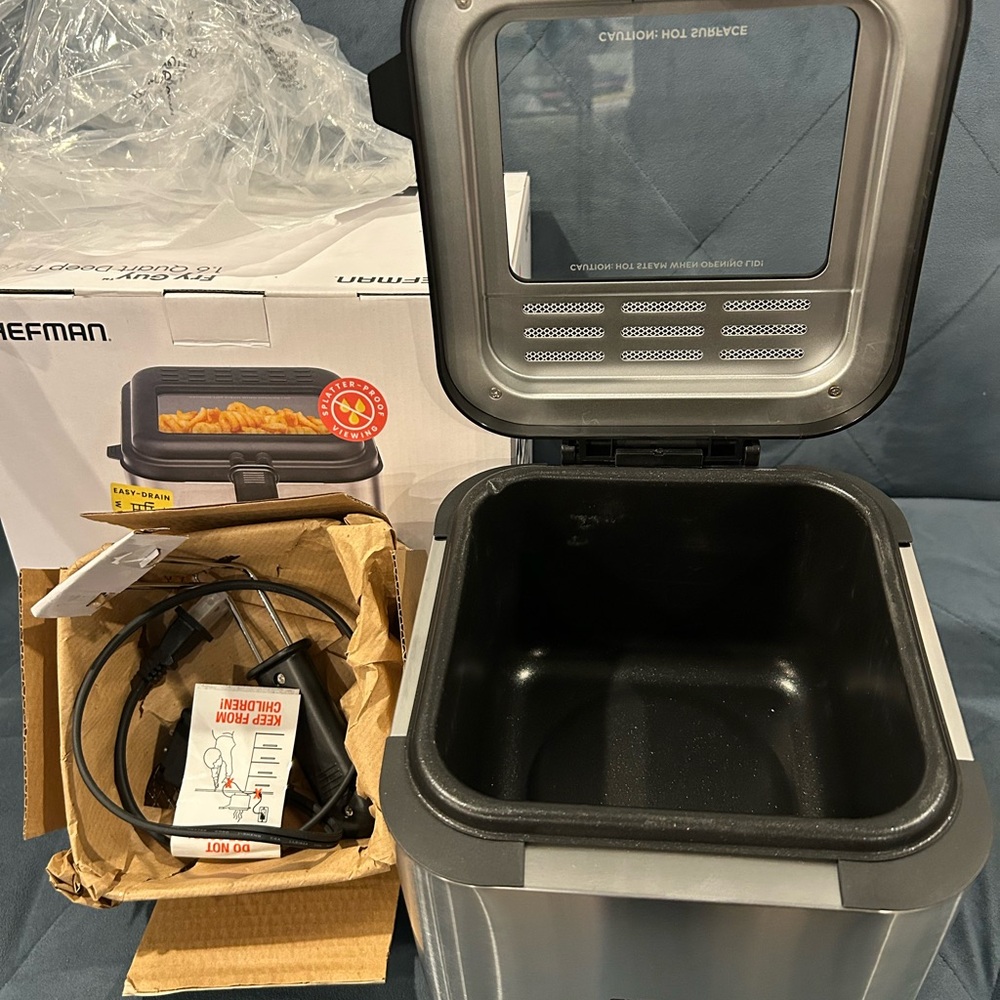 Chefman Fry Guy 1.6 Stainless Steel Deep Fryer small NWOT - Picture 5 of 16
